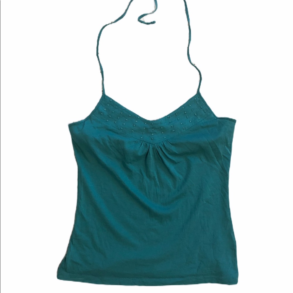 Teal Blue Halter Top